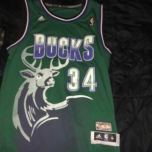 Ray Allen “Hardwood Classic”Milwaukee Bucks Jersey
